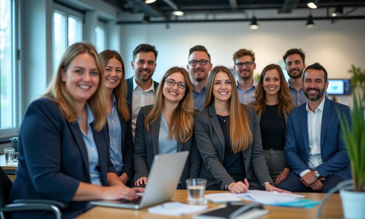 SveaSoft Systems AB teamet i en modern kontorsmiljö